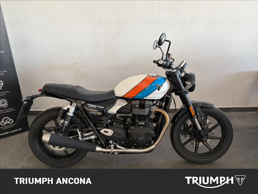 TRIUMPH Speed Twin 900 Pure White/Blue/Orange Abs